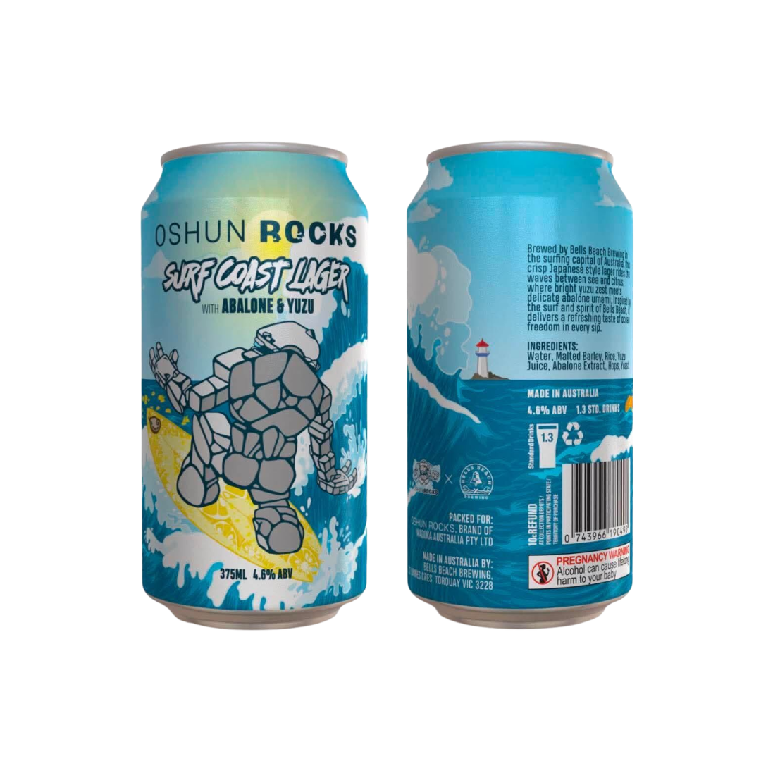 SURF COAST LAGER with Abalone & Yuzu