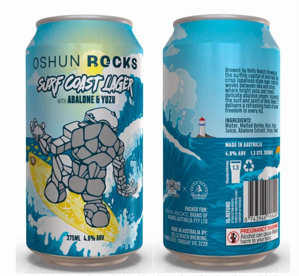 SURF COAST LAGER with Abalone & Yuzu